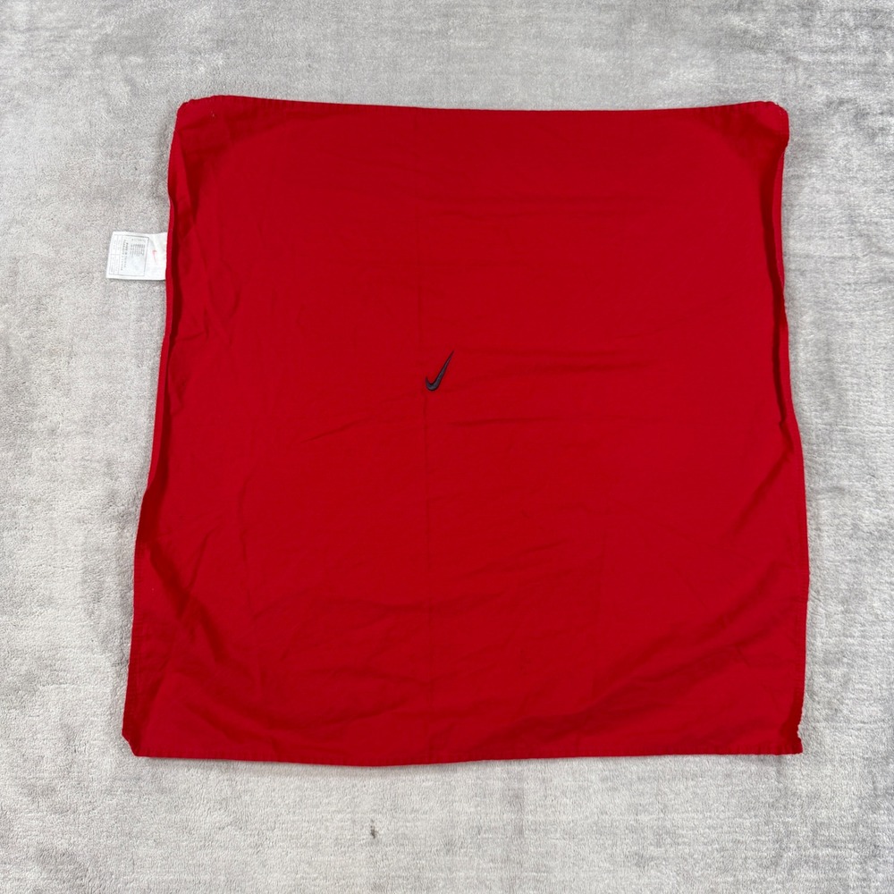 Vintage Nike Bandana Red Embroidered Swoosh Logo Cotton Sport Streetwear Workout